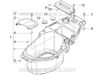 Logement casque - Dessous de selle