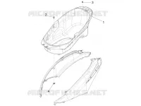 Logement casque - Dessous de selle