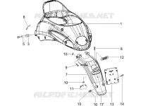 Rear cover - Splash guard