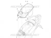 Logement casque - Dessous de selle
