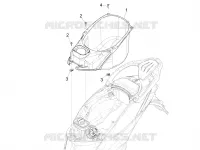 Logement casque - Dessous de selle