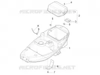 Logement casque - Dessous de selle