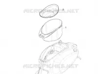 Logement casque - Dessous de selle