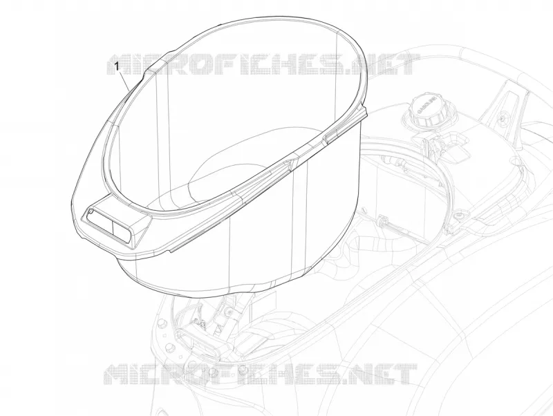 Logement casque - Dessous de selle