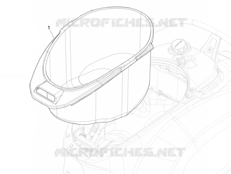 Logement casque - Dessous de selle