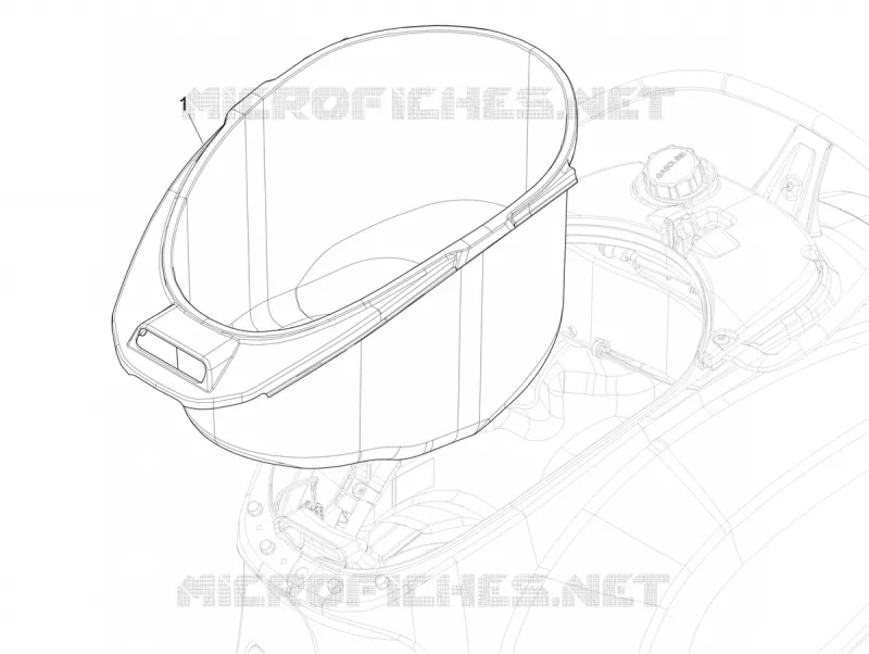 Logement casque - Dessous de selle