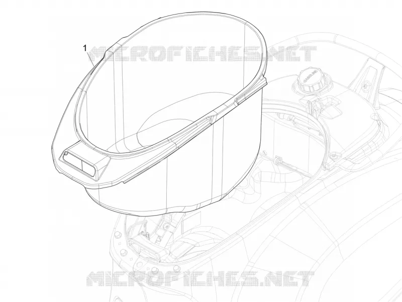 Logement casque - Dessous de selle