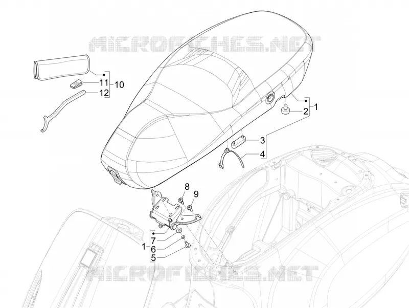 Selle - trousse d'outilis