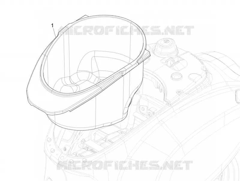 Logement casque - Dessous de selle