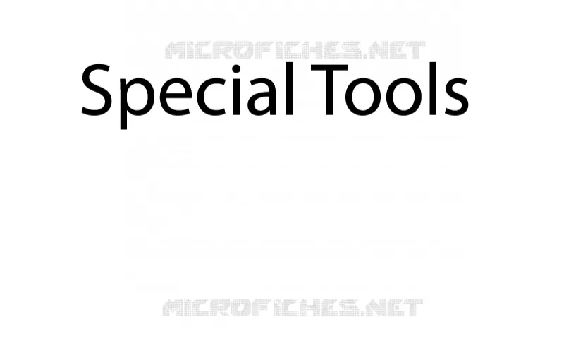 OUTILLAGE SPECIAL