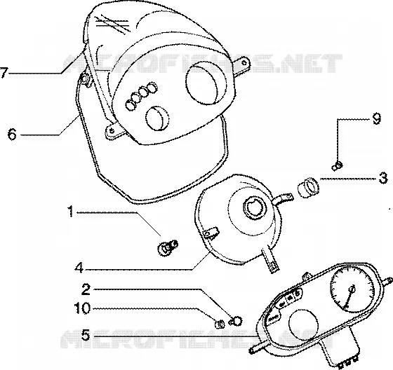 Projecteur-carenage-groupe instruments
