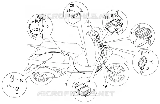Dispositifs electriques-claxon