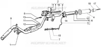 Pieces composant le guidon