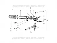 Poignee commande gaz