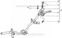 Pieces composant le guidon