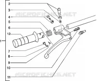 Pieces composant le guidon