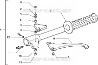 Pieces composant le guidon