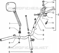Pieces composant le guidon