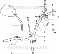 Pieces composant le guidon