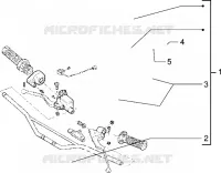 Pieces composant le guidon