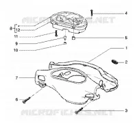 Speedometers kms.-handlebar covers