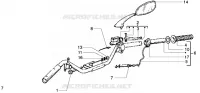 Pieces composant le guidon