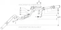 Pieces composant le guidon