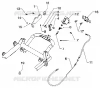 Transmission ouverture selle