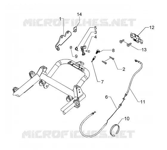 Commande d'ouverture selle