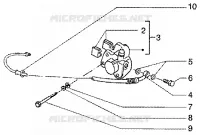 Front brake piping-front brake caliper