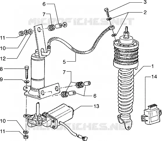 Amortisseur ar. regable automatiquement