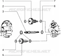 Pieces composant moyeu A.R.