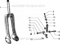 Composants fourche suspension