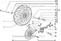 Roue AV. - Etrier de frein