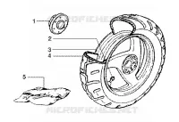 Rear wheel(model with rear hub brake)