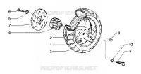 Rear wheel(vehicle withrear hub brake)