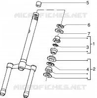 Steering bearing ball tracks
