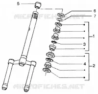 Steering bearing ball tracks