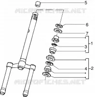 Steering bearing ball tracks