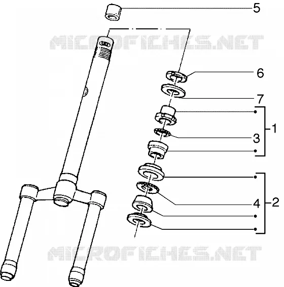 Steering bearing ball tracks