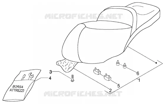 Selle-trousse d'outilis