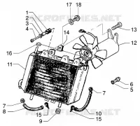 Coolant radiator