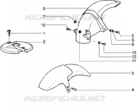 Front and rear mudguard