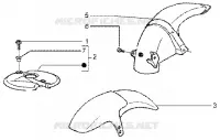 Front and rear mudguard