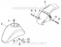 Front and rear mudguard