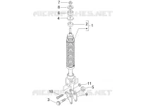 Suspension arrière - Amortisseur/s