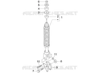 Suspension arrière - Amortisseur/s