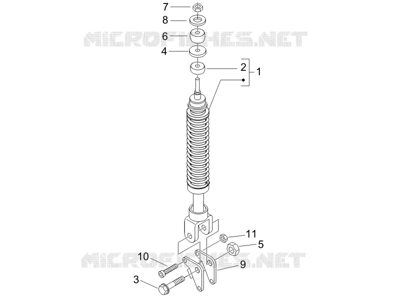 Suspension arrière - Amortisseur/s
