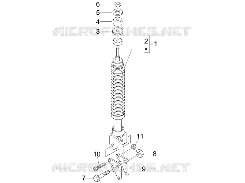 Suspension arrière - Amortisseur/s