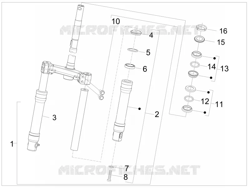 Composants de la fourche (Wuxi Top)